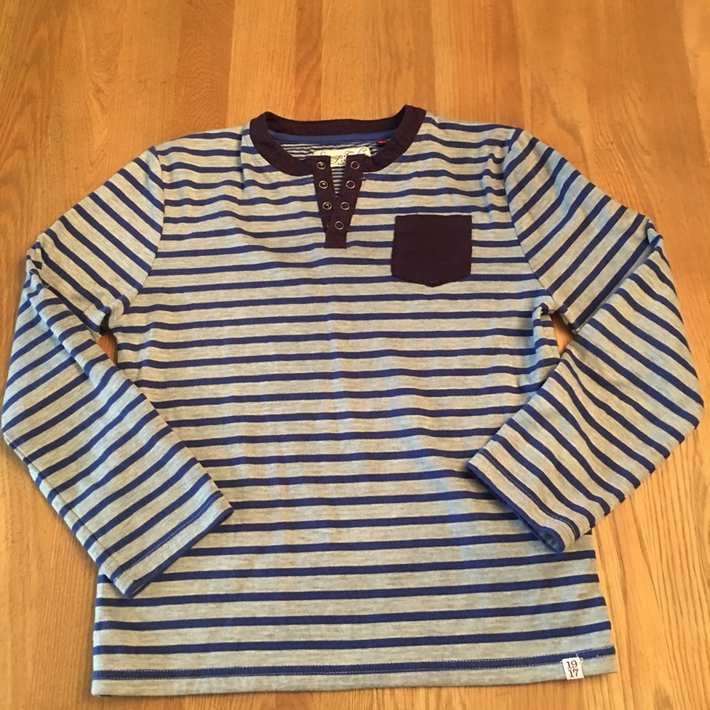 Boys striped Henley - Picture 1 of 8